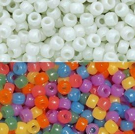Goodlucky365 Pack of 1000 Scientific Multi Color Uv Beads, Changing Reactive Plastic Pony Beads, Sun Beads