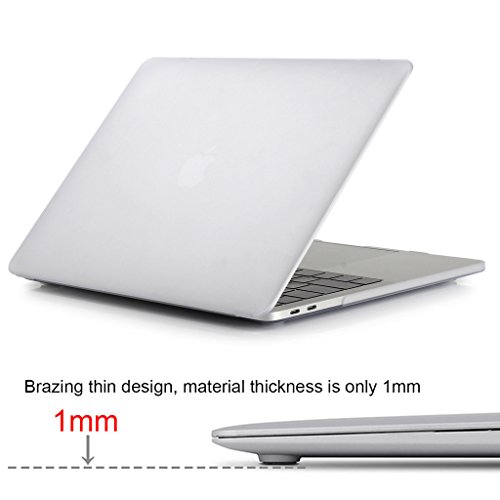 Dokpav   MacBook Pro 13  2016  H  lle  Glatt Weich Ber  hren Matt Hart Case Cover f  r Apple MacBook Pro 13 Inch A1706  A1708 2016 Release - Transpare