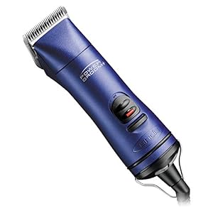 Andis Power Groom+ 5-Speed Detachable Blade Clipper, Professional Animal Grooming, Blue, AGRV (63360) - Image 2