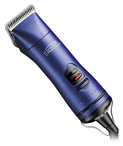 Andis Power Groom+ 5-Speed Detachable Blade Clipper, Professional Animal Grooming, Blue, AGRV (63360) - Image 2