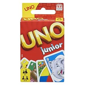Mattel Games-UNO Junior Disney Juego de Cartas Para Niños, Multicolor, 9.1 x 6.3 x 2.3 (52456)
