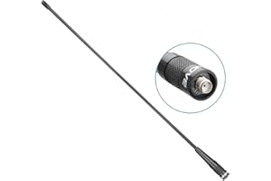 GENERIC Antena Baofeng BF-771 Pro para Walkie-Talkie - SMA-F VHF/UHF (144/430Mhz) Compatible con Baofeng, Quansheng, Retevis y Más