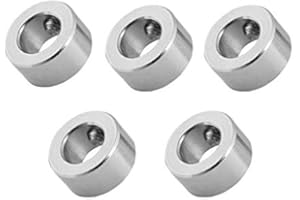 Wendry Verrou en Acier Inoxydable pour imprimante 3D, isolement en Acier Inoxydable pour Bague de Blocage de vis sans tête T8 avec Collier de Serrage de 8mm pour imprimante 3D (5 pièces)