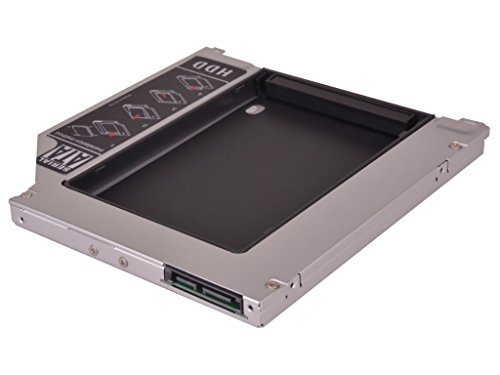 HDD/SSD Festplatten Einbaurahmen Adapter für den Laufwerksschacht unterstützt SATA III (SATA 3.0) (für MacBook Pro – 9.5mm – SATA zu SATA) - 2