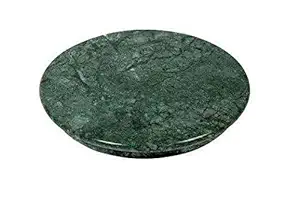 EAKDANT PRODUCT Handmade Marble Chakla for Roti Maker Kitchen Utensil Heavy Dual, 9 Inch (Green)