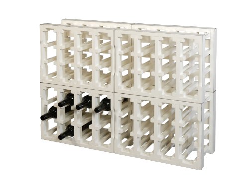 Weinkiste / Weinregal Modul-Bauweise für 12 Flaschen in der Farbe Antik-Weiss - 4