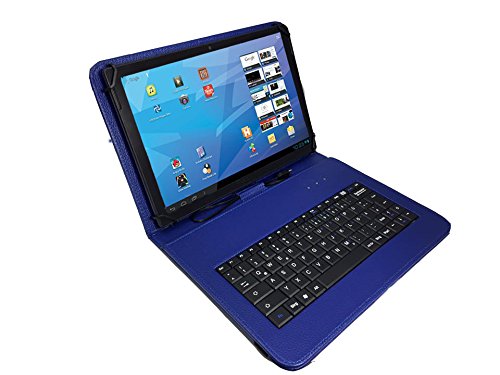 Acer ICONIA ONE 10 B3-A30-K4QY 25,65 cm 10.1″ Qwertz Tastatur Tablet Tasche 10.1 mit Standfunktion – Deutsche Tastenbelegung – 10 Zoll Blau Tastatur - 5