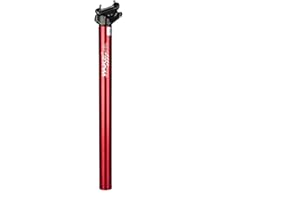 Trkimal Shim - Reggisella per bicicletta, in lega di alluminio, 27,2 mm, 30,9 mm, 31,6 mm, 400 mm, regolabile per mountain bike, bici da corsa, MTB, BMX