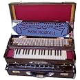 MAYA MUSICALS Harmonium Musical instruments 3.75 Octave 9 Scale Changer (with Coupler) Box Harmonium with 3 set of Palitana Reeds