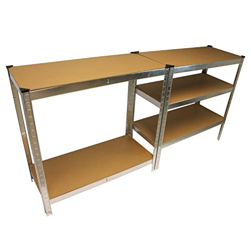 Lagerregal Schwerlastregal Steckregal Kellerregal 875kg verzinkt 180x90x40 Garagenregal - 5