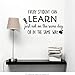 Produktbild Jeder Student kann Wandaufkleber lernen Klassenzimmer fördern Motto Home Decor Pencil Apple Wandtattoos Vinyl Kinderzimmer Wandkunst 95x58cm