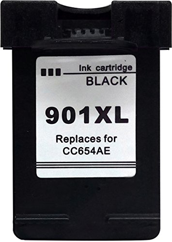 2 Kompatible Tintenpatronen Als Ersatz für HP 901 XL Schwarz Druckerpatronen CC654AE (Schwarz , black , bk) für Officejet J4500 J45600 4500 J4524 J4535 J4540 J4550 J4580 J4600 J4660 J4680 J4624 J4680C g510a g510g - 2