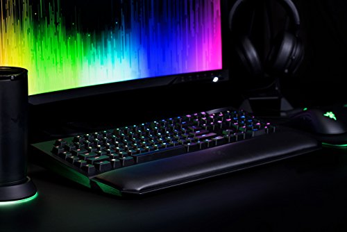 Razer BlackWidow Chroma V2 - Teclado Gaming Razer Verde  clicky y t  ctil  reposamu  ecas ergon  mico  retroiluminaci  n RGB  programable  con 5 Teclas Macro  Green Switches  QWERTY Espa  ol 