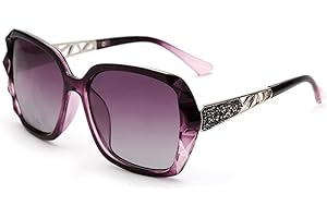 BOUACOUA Occhiali da Sole Donna Polarizzati Oversize Classica Grandi Retrò Vintage Occhiali da Sole per Donna