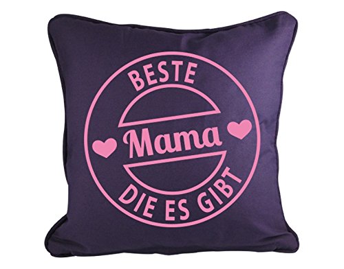 Dekokissen Beste Mama B x H: 40cm x 40cm Farbe: stone von Klebefieber® - 5