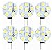 Produktbild FuweiEncore SENCART 6pcs 1.5W 60-80lm G4 LED Doppel-Pin Leuchten T 6 LED-Perlen SMD 5050 Dekorativ Warmes Weiß Weiß 12V (Connector : G7, Lichtfarbe : Warmes Weiß-6-AC/DC 12-24V)