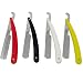 Produktbild 12 Stück Rasiermesser für Wechselklingen 3 Stück je Farbe Schwarz, Weiß, Rot und Gelb Rasierklingen Messer