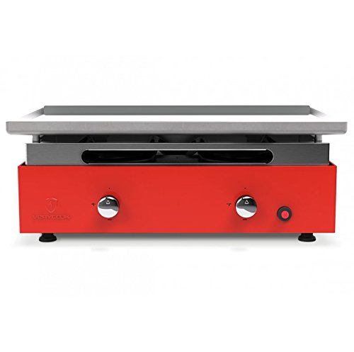 VERYCOOK Plancha gaz Acier laminé 2 Feux Créative