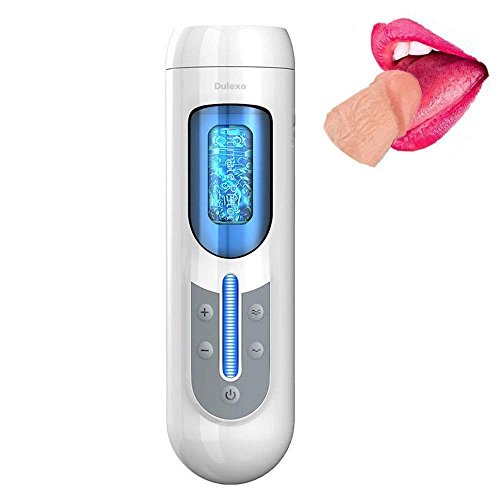 Preisvergleich Produktbild DUUKER elektrische Tasse Spielzeug bietet eine leistungsstarke Erfahrung für Männer 10 Frequenz 5 Geschwindigkeit (weiß) Länge: 18 cm