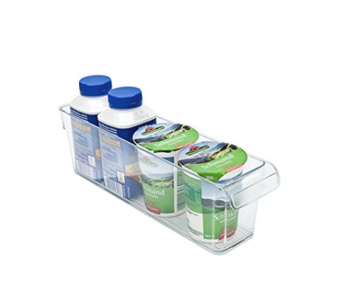 Rotho Loft Kühlschrank Organizer 1,6 L / Robuster Aufbewahrungsbehälter für Joghurt, Backutensilien, Marmelade / Transparent / 1x (31 x 7.5 x 9 cm) - 3
