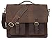 LEADERACHI-100% GENUINE HUNTER LEATHER LAPTOP BRIEFCASE BAG [VENETO] RS.5399.00