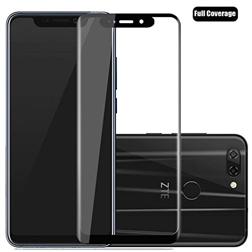 Preisvergleich Produktbild Voviqi ZTE Axon 9 PRO Panzerglas, Hüllenfreundlich Vollständige Abdeckung Schutzfolie gehärtetem Glas Folie Blasenfrei Volle Abdeckung Displayschutzfolie für ZTE Axon 9 PRO (Schwarz)