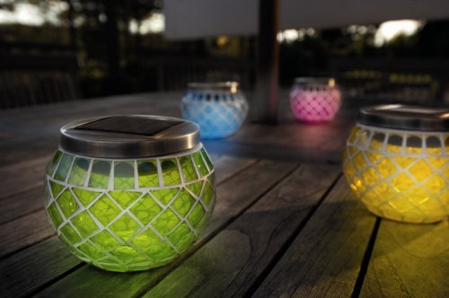 Preisvergleich Produktbild SOLARLEUCHTE MOSAIK 4ER SET 18249