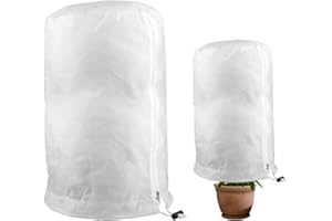 Gobesty Cappuccio Protezione Piante, Telo Protezione Piante, Telo Tessuto Non Tessuto, Telo Antigelo Piante Protezione Antivento Traspirante Telo di Protezione Antigelo per Inverno (120×180cm)