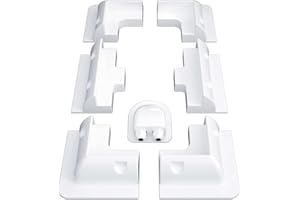 KLLsmDesign Solar Panel Mounting ABS Brackets 7Pcs Drill Free Kit with Cable Entry Gland, Construction for House, Trailers, Boats, Vans, Garages, Wall and Other Off Gird Roof Installation