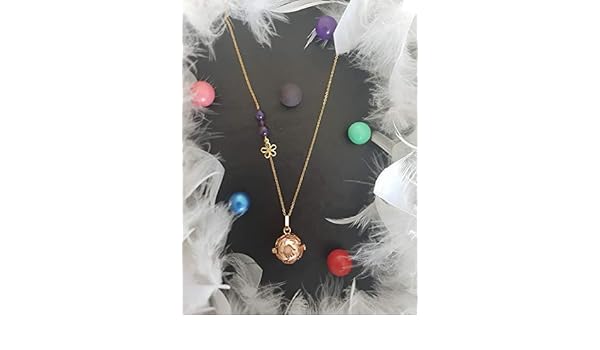 Mains De Bebe Et Amethyste Bola De Grossesse Acier Inox Dore Bijoux Colliers Eng Bouldermicrofinance Org