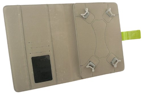 Emartbuy® Grün Eingabestift + Universalbereich ( 8 – 9 Zoll ) Grün Multi Winkel Folio Executive Hülle Schutzhülle Case Cover Wallet mit Kartensteckplätze geeignet für Gigaset QV830 8 Zoll Tablet - 4