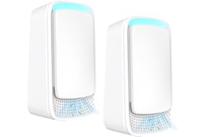 MINEUP Plug-in Negative Ion Air Purifier, 2 Pack Mini Portable Plug in Air Purifier for Home, Portable Quiet Ioniser for Smokers, Reduces Odours from Pets/Toilet/Dust/Office/Home/Room
