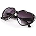 Produktbild Liebeherz-Form Kunststoff Rahmen Retro-Stil Sonnenbrille Brille (Schwarz)