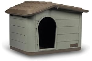 Safety Pet Villa Princess, Cuccia Smontabile per Cani Gatti, Cuccia in Materiali Riciclati, Tetto Asportabile, Dimensioni 60x41x51h