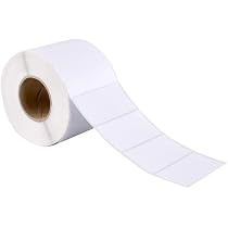 Rouleau 3000 Étiquettes Auto-Adhésives KINBOM - 2x1cm - Blanc - Amovibles Pour Bocaux, Bureau, Organisation