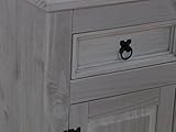 Sideboard New Mexiko Kiefer massiv grau Mexico Kommode Anrichte Schrank -