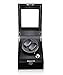 Produktbild 1PLUS eleganter Premium Uhrenbeweger Uhrenvitrine Watch Winder für 2 Automatikuhren, schwarz