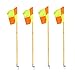 Produktbild firelong Professional Soccer Fußball Eckfahnen tragbar leicht Sport Field Flaggen mit Spring Boden – Set of 4