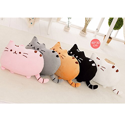 Weichem Plüsch Süße Katze Form Kissen kissenpolster Sofa Spielzeug Wohnkultur 5 Farbe (Grau) - 5