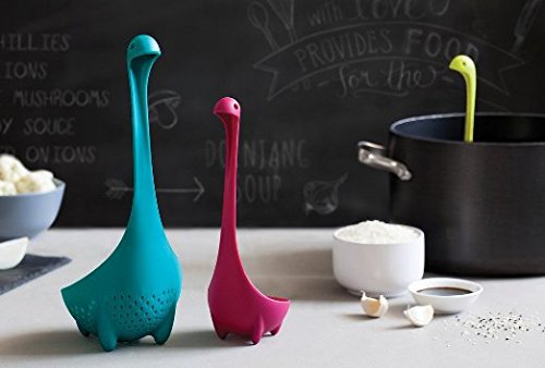 EQLEF® Küche Monster Nessie Mamma Sieb Löffel – Dunkelblau (Grün) - 5
