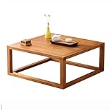 Material: La mesa pequeña está hecha de madera de eucalipto de alta calidad. Es saludable, ecológica y duradera. La textura de la mesa zen es delicada y visible.