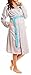Happy Mama Women's Maternity Nightie Robe Hospital Set Nursing Nightshirt. 385p (Turquoise, 16)