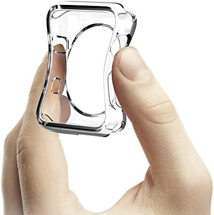 Apple Watch Case Series 3/Series 2, Heyroy Ultra-thin Soft TPU Scratch Resistant Protective Cover Case Protective Frame For Apple Watch Series 3, Series 2 (42MM Clear)