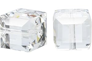 Adabele österreichische 6 mm facettierte lose Würfelperlen, kristallklar, kompatibel mit Swarovski-Kristallen Preciosa 5601 SSC601, 50 Stück