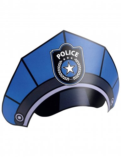 Preisvergleich Produktbild Amscan – 998290 – 8 Hüte Räucherkegel Polizei