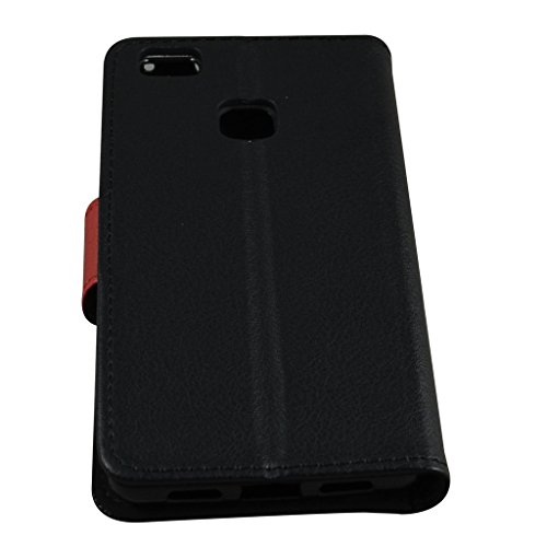 Huawei Honor 5A   Huawei Y6 II Funda Mama Mouth PU Cuero Billetera Cartera Monedero Con Soporte Funda Caso Case para Huawei Honor 5A   Huawei Y6 II Smartphone 2016 Negro