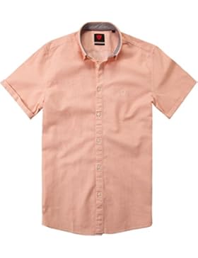 Strellson Sportswear Herren Hemd Modisch, Größe: S, Farbe: Orange