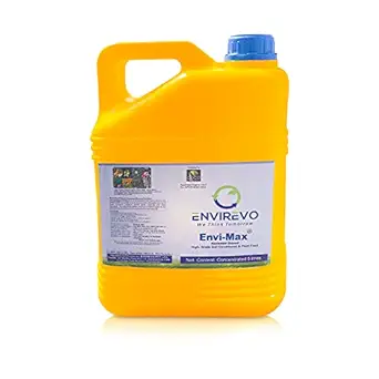 Envirevo Envi-Max Liquid Seaweed Concentrate for Plants & Organic Fertilizer for All Indoor and Outdoor Plants. ORGANIC CERTIFIED by AOCA (5 Litre)