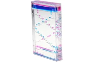 STOCK LÍDER Stock Lider-Temporizadores De Movimiento Líquido, Burbujeador Arena Movimiento Reloj, Aceite para Alivio De Estrés Y Juegos Sensoriales, Decoración De Escritorio E Interiores, Relajación (Cuadrado)