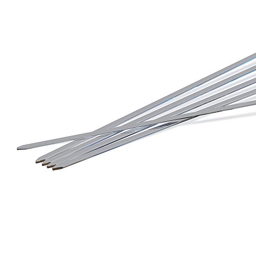 Master Cook 12 Zoll Edelstahl Kebab Kabob Grillen BBQ Stick Spieße-Set 12 Stück - 6